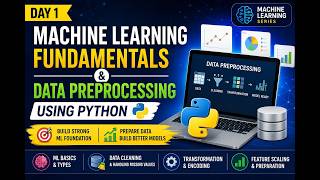 Machine Learning Fundamentals & Data Preprocessing Using Python | ML Model Building