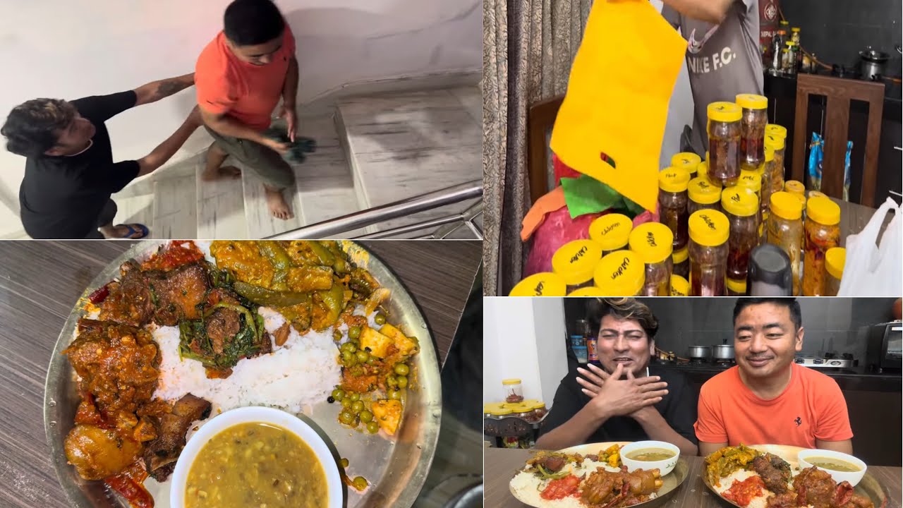 काईलीले varieties of तरकारी बनाएर काईलालाई surprise. लखने दाजुको गफ, गीत र अभिनय। bharyang सफाई🥲