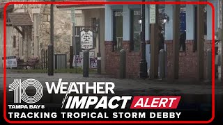 Hurricane Debby brings several feet of storm surge to Crystal River