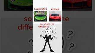 LAMBORGHINI vs FERRARI what's the difference #lamborghini #ferrari #lamborghinivsferrari #automobile