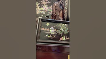 TRANH KHẢM XÀ CỪ THÁP RÙA HỒ GƯƠM- QUÀ TẶNG ĐỐI TÁC SANG TRỌNG - GIÁ TRỊ