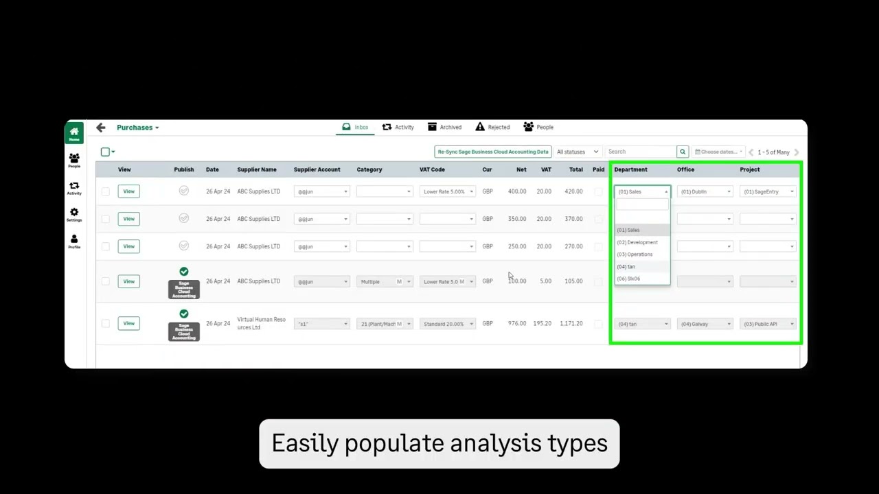 Sage for Accountants (UK): What's new in AutoEntry June 2024