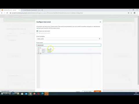 Tutorial: Lambda "Hello World" function executed