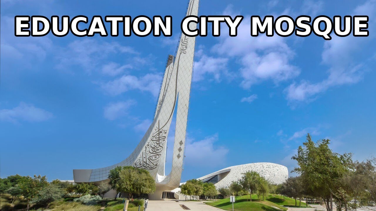 Education City Mosque in 4K | One of the Most Beautiful Mosques in Qatar 🇶🇦 | Doha Vlog