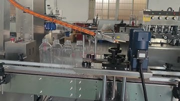 automated plastic bottle press on capper with cap sorting elevator Greece #cappingmachine  #factory