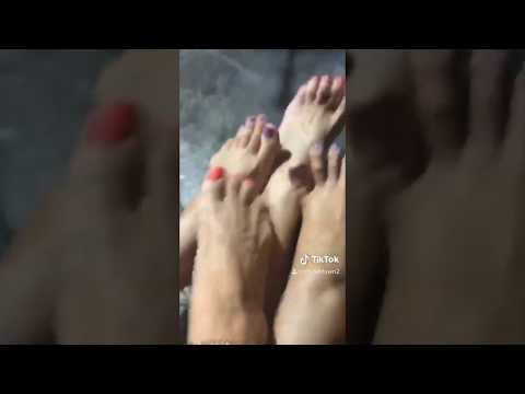 Sexy feet by the fireplace