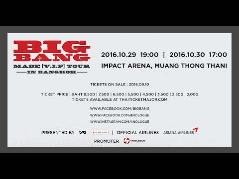 2016 BIGBANG MADE [V.I.P] TOUR IN BANGKOK