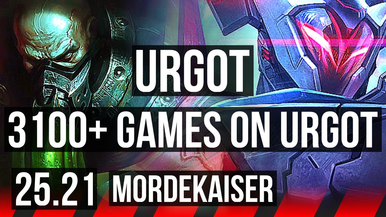 URGOT vs MORDEKAISER (TOP) | 3100+ games | NA Challenger | 25.21