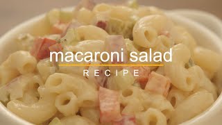 Homemade Macaroni Salad Recipe