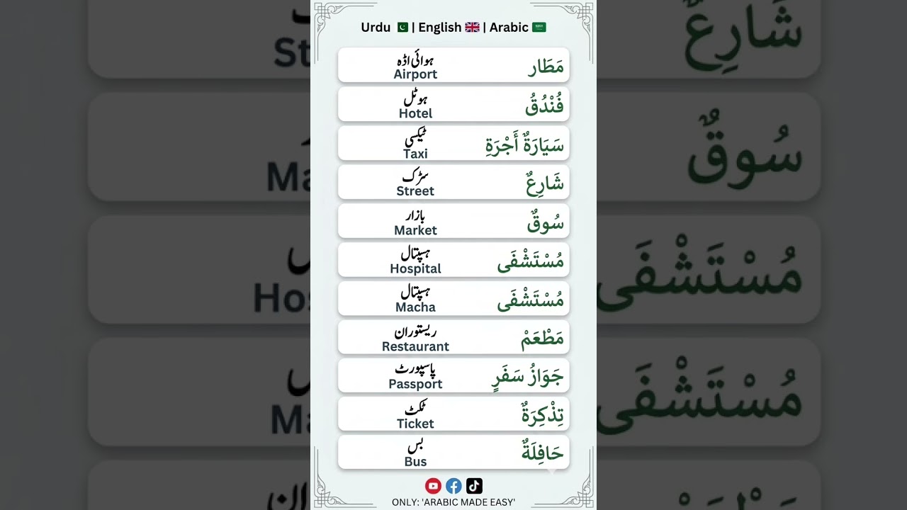learn hindi for arabic to english 🇸🇦|  2030 #arabic #study