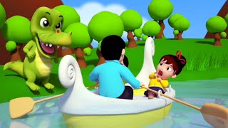 Baris baris baris perahumu | video lagu untuk anak-anak