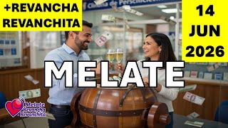 Comprobar los resultados de Melate de hoy  Domingo 14/06/2026 y de ayer