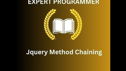 Jquery Method Chaining