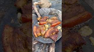 Nepali Style Pork Sekuwa🤤#shorts #youtubeshorts #food #cooking #sekuwa #foodie #recipe  #pork #fyp