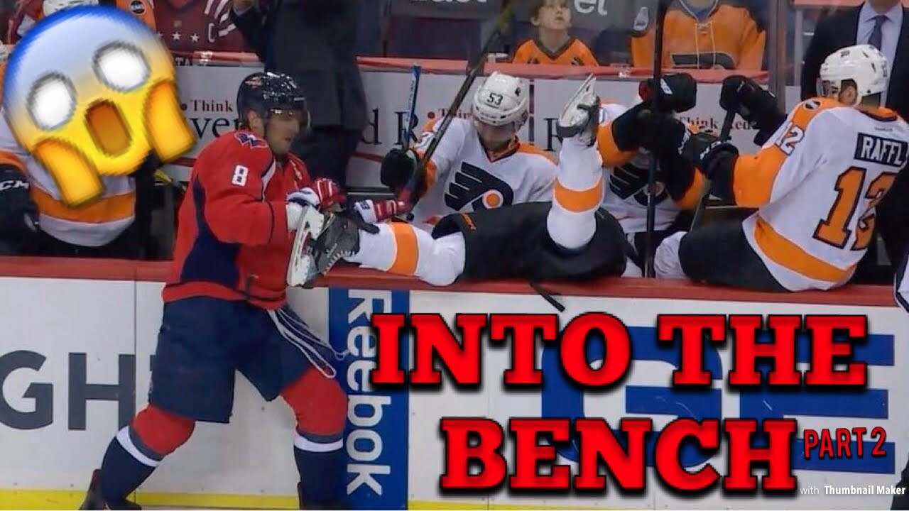 (NHL) INTO THE BENCH! Part 2 YouTube