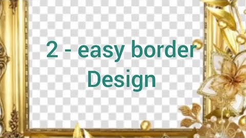 2- Easy border design @rangally_ritu #borderdesign #frontpagedesign 