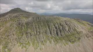 Bowfell, The Lake District ariel footage.