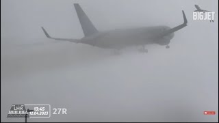 UNITED 767 WIND-SHEAR TOGA AT LONDON HEATHROW - FULL VIDEO 😯💨💪🏻