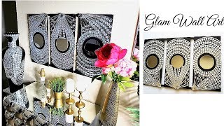 Diy Inexpensive Large Bling Wall Art| Home Decor ideas for less