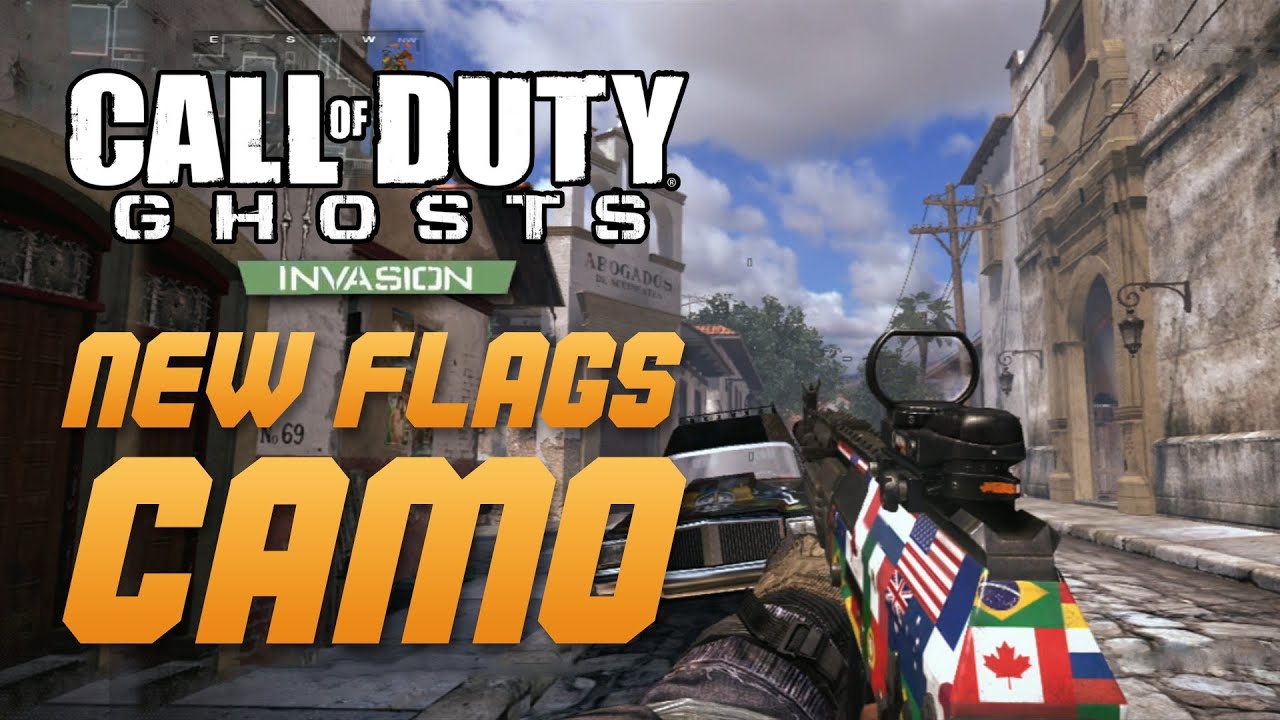 Call of Duty Ghosts NEW FLAGS CAMO SURPRISE MICRO DLC CAMO YouTube