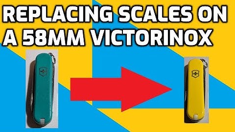 Replacing the Scales on a Discontinued Victorinox Signature I Swiss Army Knife