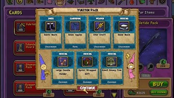 Opening the Yuletide Pack! (Wizard101, 2013)