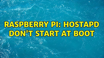 Raspberry Pi: hostapd don