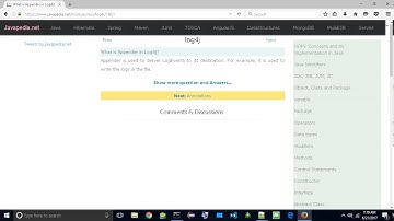 What is Appender in Log4j? | javapedia.net