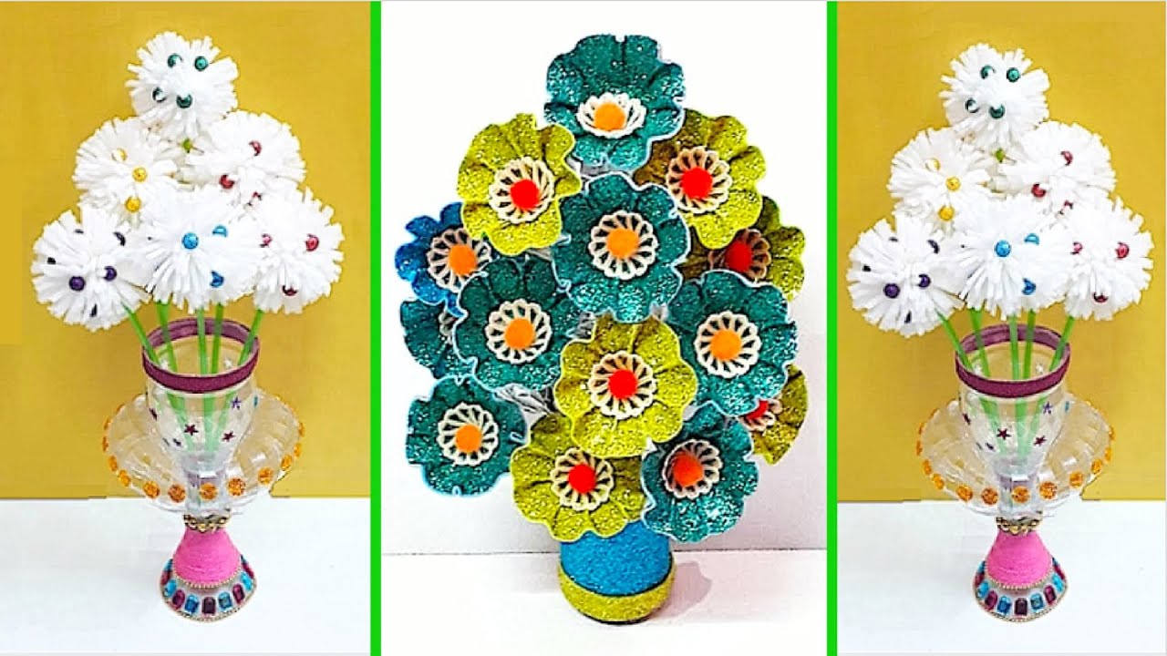 How To Make A Flower Craft From Recycled Materials - Raising
