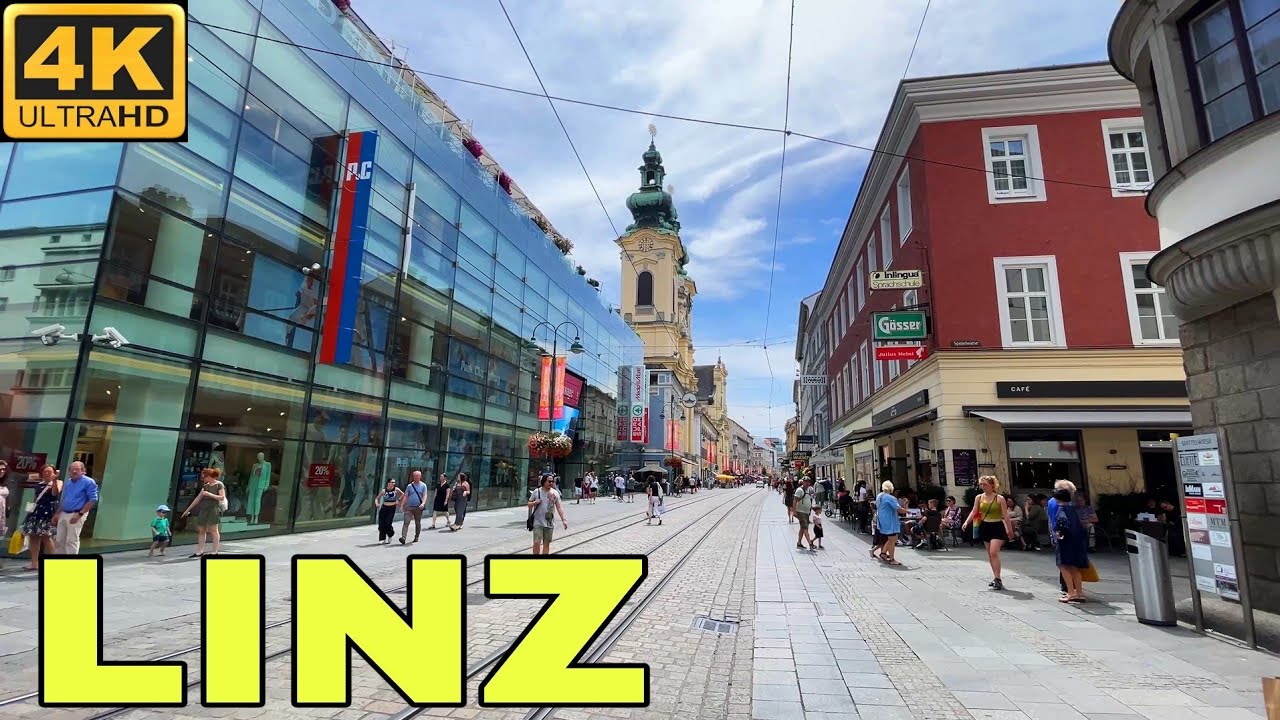 Linz Austria, Walking Tour 4K UHD - YouTube