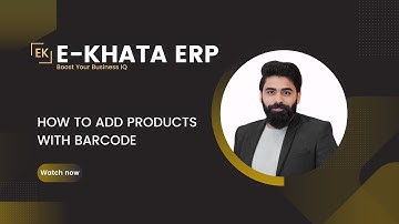 How To Add Products With Barcode