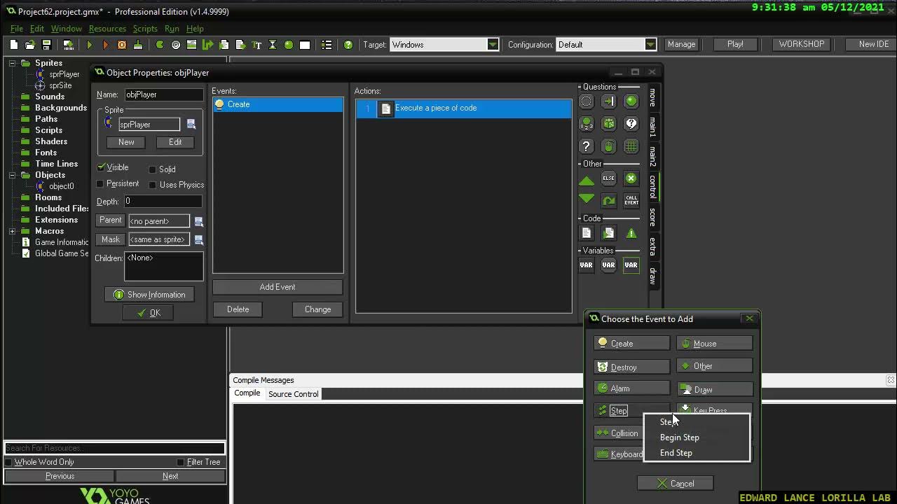 【GAMEMAKER】keep the player facing the mouse pointer YouTube