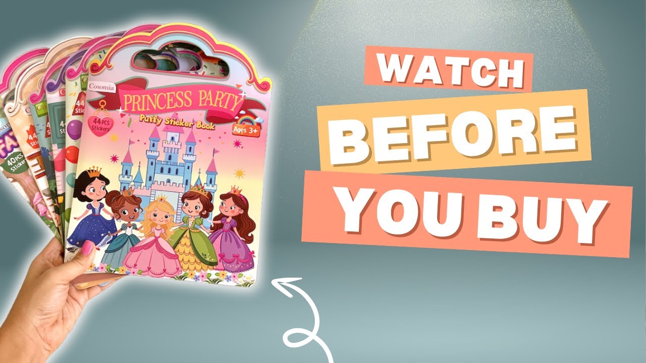 Honest Review of Cosomia Reusable Puffy Sticker Book