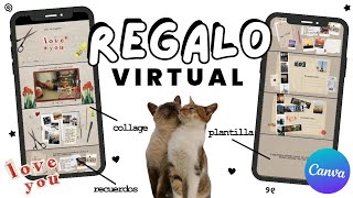 Virtual gift for my boyfriend/girlfriend + editable template in Canva 🎀 screenshot 1