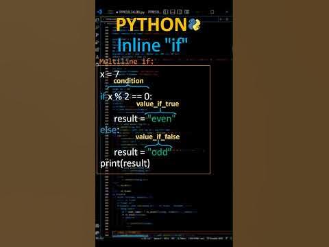 inline if statement in python | Decision | conditional | #Python | # ...