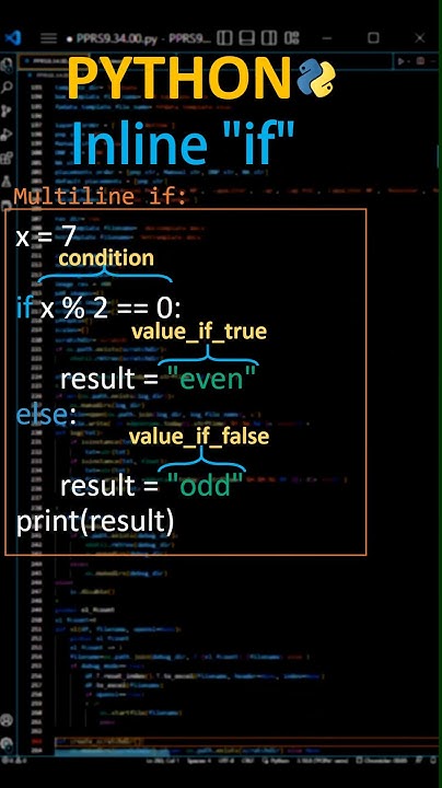 inline if statement in python | Decision | conditional | #Python | # ...