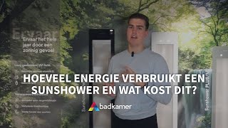 Hoeveel energie verbruikt een Sunshower en wat kost dit? | Uitleg | Badkamerxxl