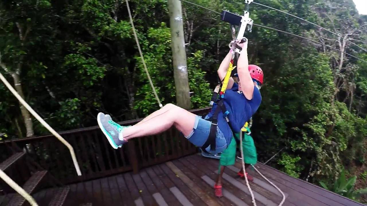 Zip line St Thomas 1 YouTube