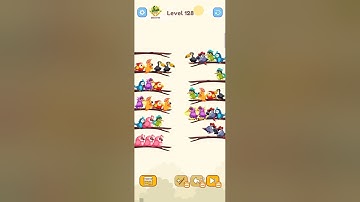Bird Sort Colour GAMEPLAY LEVEL 128🔥Subscribe Channel@8-Bit games🔥