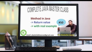 Session50  Java Method - Method return value, with real example - Pashto