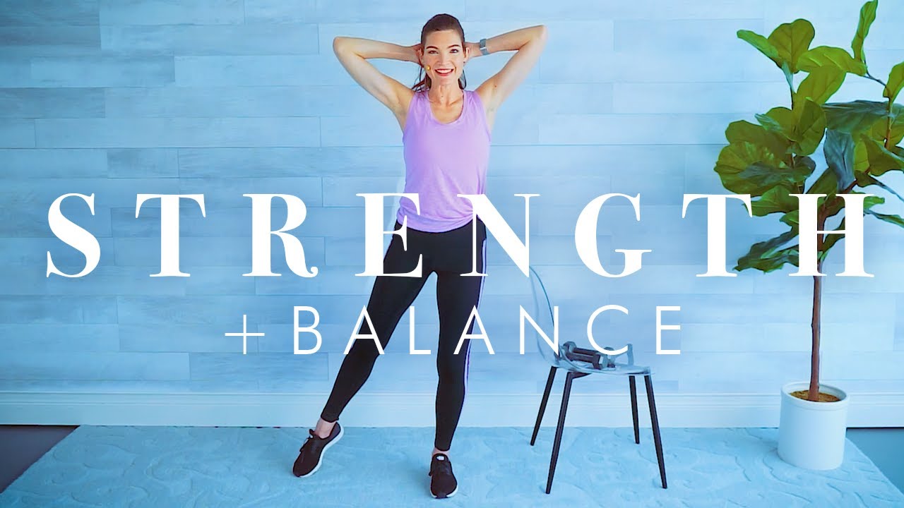 10 Exercises for Strength & Balance for Seniors // 30 minute