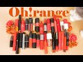 봄웜 브라이트톤, 비비드톤 립추천 vol.4: 오렌지, 다홍, 오렌지레드 립들 :) spring bright, vivid tone orange lips