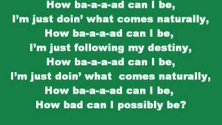 The Lorax-How Bad Can I Be-lyrics chords