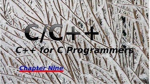 C++ for C programmers (Chapter 9 Unit 1)