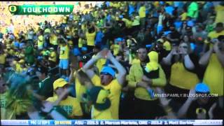 Kenjon Barner 3 yard TD run vs Fresno St. 9/8/2012 (2nd quarter)