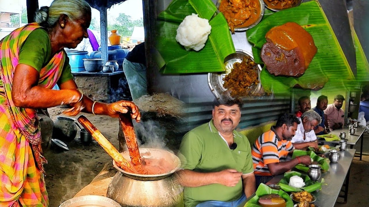 ஆவி பறக்கும் மத்து களியும் கிராமத்து கறிக்குழம்பும் | அசத்தும் ALAGAPPAN Kadai
