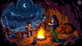 You Held On All Day.. A Quiet Night in the Snowy Mountain Cave With the Fire