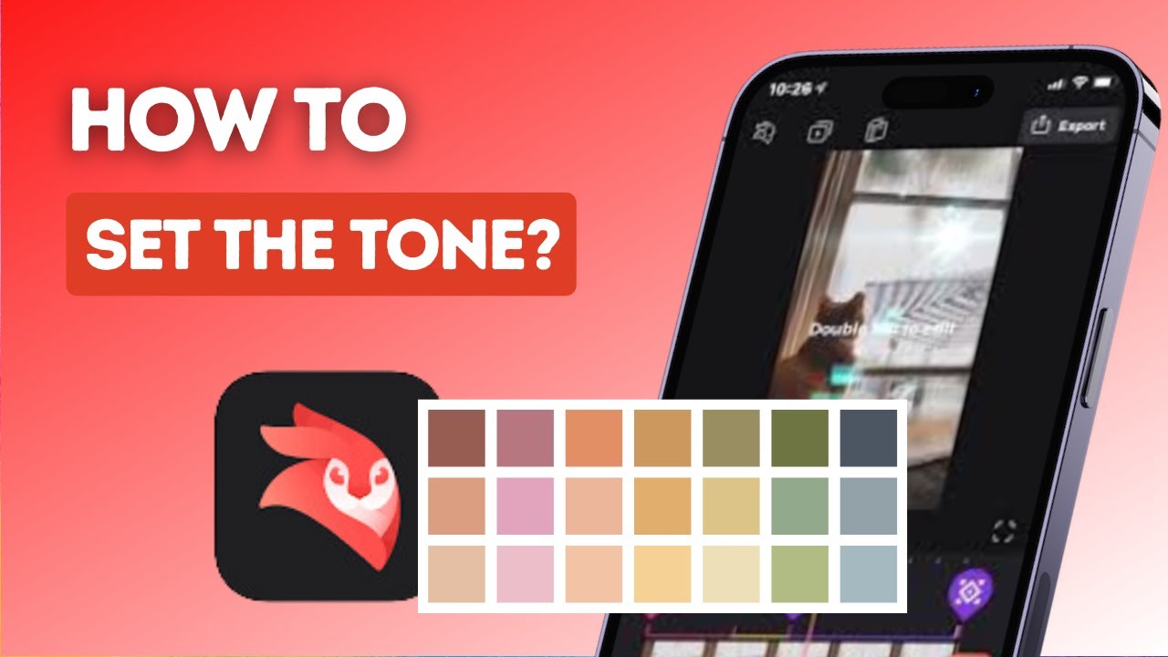 How to set the tone of the video on Videoleap? YouTube