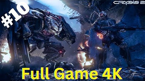 Crysis 2 Remastered Walkthrough Part 10 FULL GAME [4K 60FPS PS5] - No Commentary