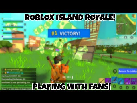 Island Royale Playing With Fans Playing Minigames - 1 victory royale in island royale roblox fortnite youtube